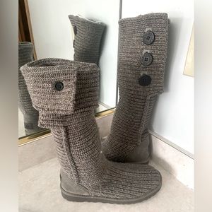 UGG Classic Cardy Button Detailed Knit Boots